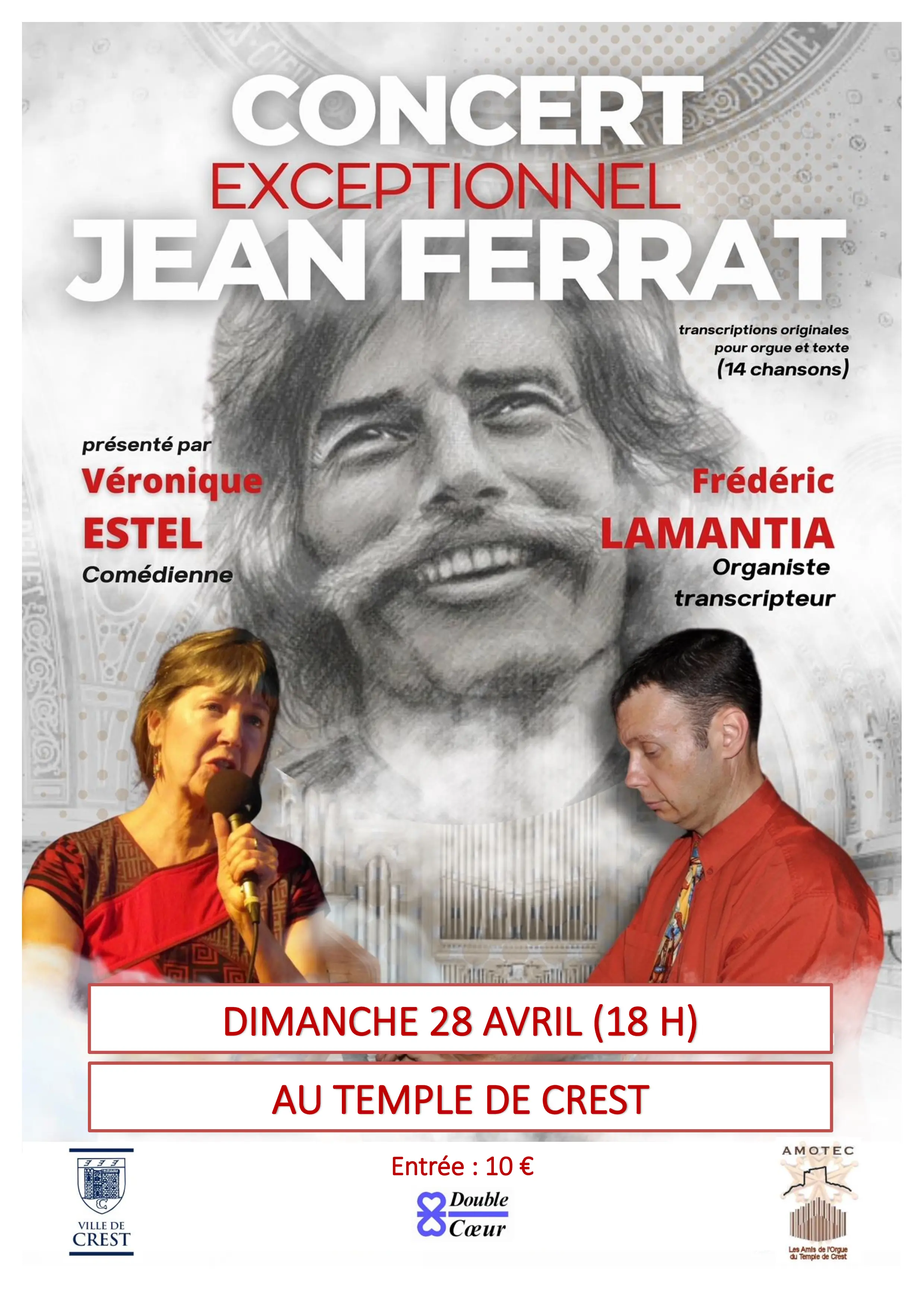 Affiche concert Jean Ferrat - Lamantia 2024
